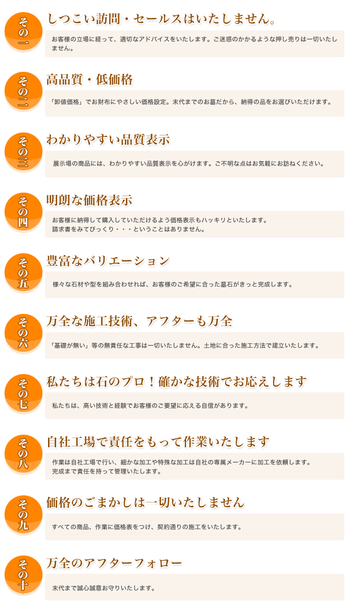 安心の10か条