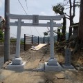 野上神社（松中町内会）様：7尺八幡鳥居工事