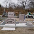 福本家様：オリジナルデザイン墓石【絆】代々墓及び巻石工事